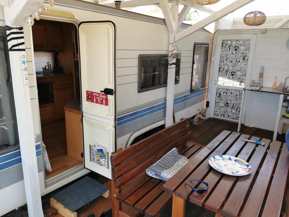 Sea Caravan/Camper On The Beach Kiten  Exterior foto